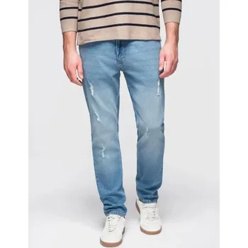 Pánské džíny Ombre Clothing Atraktivní světle modré pánské džíny V1 PADP-0255