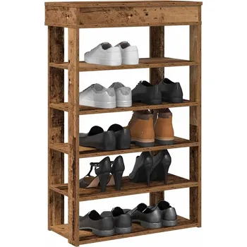 Botník Botník old wood 60x30x98 kompozitní dřevo - 8721158649614