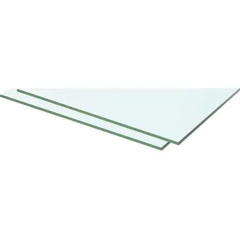 police Policové desky 2 ks sklo čiré 50 x 25 cm - 8719883873985