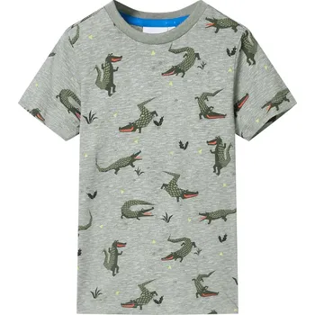 Chlapecké tričko Dětské tričko světle khaki melanž 116 - 8721012016729