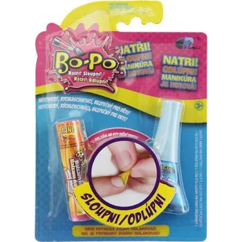 Lak na nehty Bo-Po Lak na nehty a balzám Světle modrá a mango