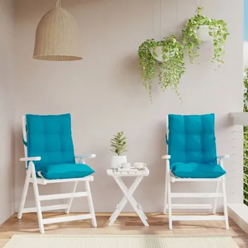 Podsedák Podušky na židli s nízkým opěradlem 2 ks světle modré oxford - 8721012387096