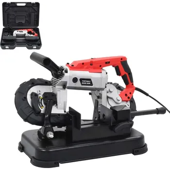 Pásová pila Přenosná pásová pila se základnou a pouzdrem ocel - 8718475625322