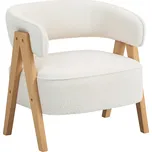 Moderní čalouněné křeslo 70 x 64 x 71 cm | bílé