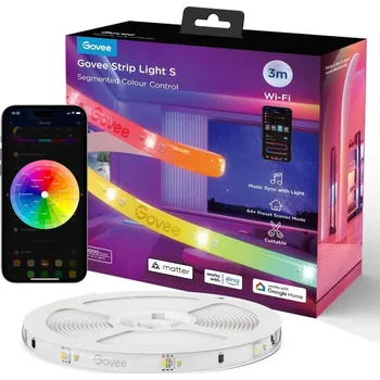 LED panel Govee WiFi RGBICW Smart PRO LED pásek 3m Matter - extra odolný