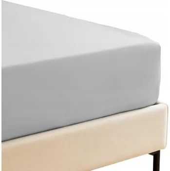 Prostěradlo ŠEDÉ BAMBUSOVÉ PROSTĚRADLO S GUMOU, SILNÉ, 120x200+30CM, PRODYŠNÉ