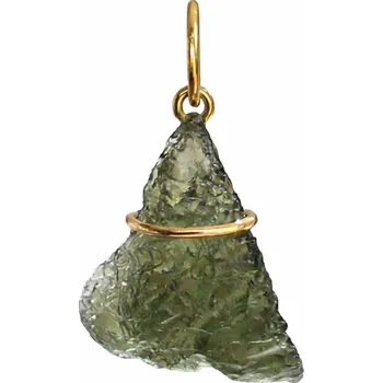 Přívěsek Zlatý přívěsek s vltavínem P25 0056