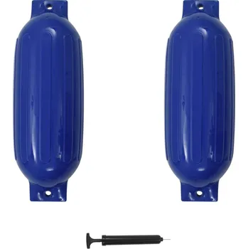 Truhlík Lodní nárazník 2 ks modrý 69 x 21,5 cm PVC - 8719883830322