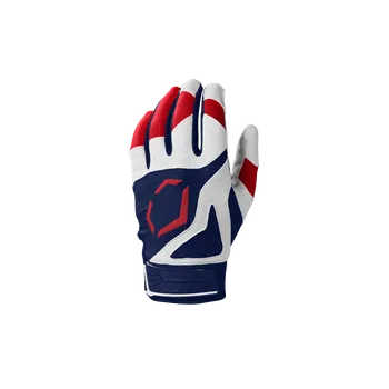 Pálkařské rukavice na baseball a softball Baseball/Softball pálkařské rukavičky EVOSHIELD SRZ-1™ Youth - Navy/Scarlet (Youth S)