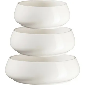 Talíř Mäser Servírovací sada misek 3 ks TAYA, bílá