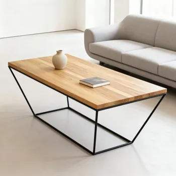 Konferenční stolek Konferenční stolek Doke s masivní dubovou deskou