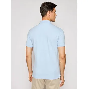 La Martina Polokošile Piquet CCMP02 PK001 Světle modrá Slim Fit L