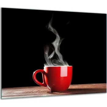 Obraz SKLENĚNÁ OCHRANNÁ DESKA NA SPORÁK 60x52 HRNEK