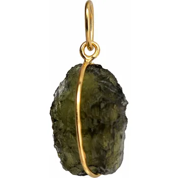 Přívěsek Zlatý přívěsek s vltavínem P25 0080