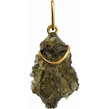 Přívěsek Zlatý přívěsek s vltavínem P25 0052