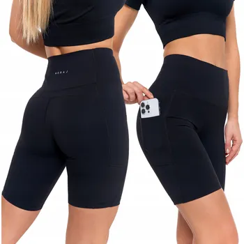 Dámské legíny Legíny Moraj černé klasické push-up XL krátké