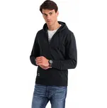 Pánská bavlněná tepláková mikina BASIC černá V9 OM-SSBZ-0160 L