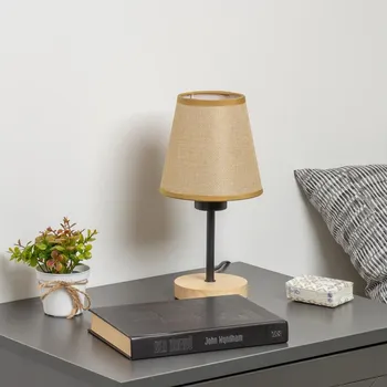 Lampička Brilagi - Stolní lampa NUBILA WOOD 1xE27/25W/230V dub/světle hnědá