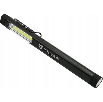 Svítilna LED COB svítilna pen hliníková 400lm s akumulátor 750mAh, nabíjení USB TEGER