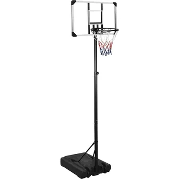 Basketbalový koš Basketbalový koš s průhlednou deskou 235–301 cm polykarbonát - 8720287110460