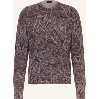 Pánský svetr Etro Pánský Svetr, fialová / černošedá / světle hnědá, L