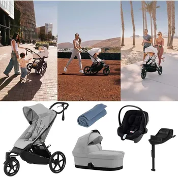 Dětské zboží CYBEX Avi Spin Kočárek trojkombinace Fog Grey