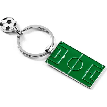 Přívěsek na klíče pro fotbalistu - Hřiště a fotbalový míč