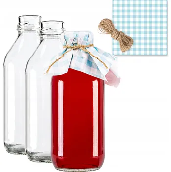 Láhev 10x láhev KUBUŚ 330 ml na zavařeniny džusů SADA