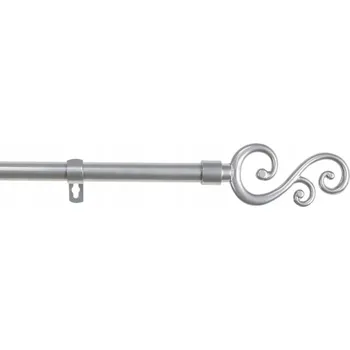 Garnýž Garnýž jednoduchá kovová na záclony a závěsy, nastavitelná 120-210 cm