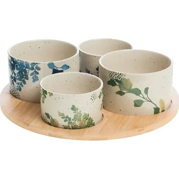 Sada servírovacích misek s podšálkem home & lifestyle 7 x 30 cm 167599 vícebarevná MLC