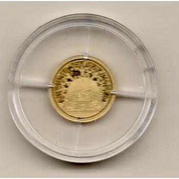 Rakousko – zlatá medaile, Vídeňská klenotnice, císařská koruna 0,5 g ryzost 375/1000 0.5 g