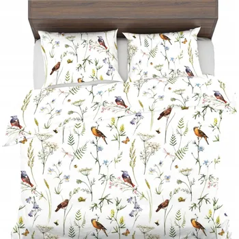 Povlečení Povlečení 140x220 + 1x70x80 povlak na polštář ze 100% BAVLNA BAVLNY Ptáčci