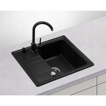 Granitový dřez Jednodřez Lavello granit černý