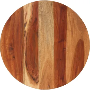 Psací stůl Stolní deska masivní akáciové dřevo kulatá 15–16 mm 60 cm - 8719883793177