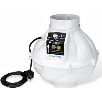 potrubní ventilátor PrimaKlima Prima Klima Whisperblower 125 mm - 530 m3/h, třírychlostní ventilátor