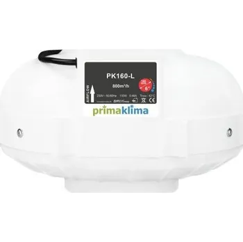 potrubní ventilátor Prima Klima PK160-L 160 mm - 800 m3/h, jednorychlostní ventilátor