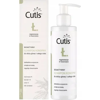 Šampon Cutis Ł bioaktivní konopný šampon +CBD, 200 ml pro regeneraci pokožky hlavy