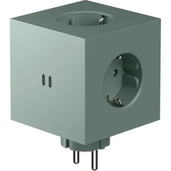 Gadget AVOLT Modulární rozbočovač Square 2 / USB-C Oak Green