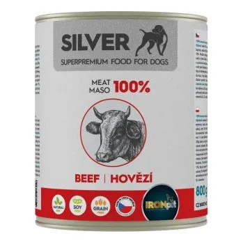 Krmivo pro psa IRONpet Silver Dog Hovězí 100% masa konzerva 800 g IRONpet SG/NOV151500
