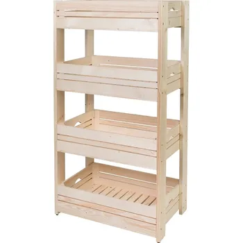 Knihovna Regál dřevěný r4 120 x 64 x 39 cm