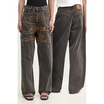 Dámské džíny Džíny Y/Project EVERGREEN PARIS' BEST PATCH JEANS 207PA005 šedá 90X, vel. 29