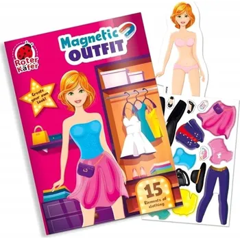 Puzzle Puzzle Magnetická skládačka Módní dívka Roter Kafer pro děti