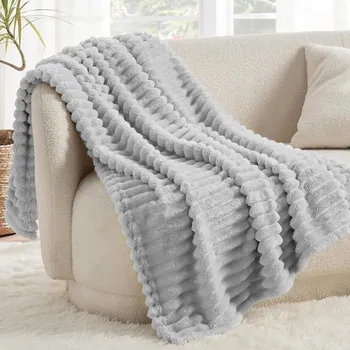 Prostěradlo Deka Xzhome z mikrovlákna 160 cm x 200 cm šedá