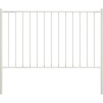 Plot Plotový panel se sloupky, práškově lakovaná ocel, 1,81 x 1,25 m, bílý - 8719883670492