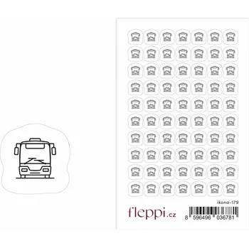 samolepka Fleppi Samolepky ikonky - Autobus