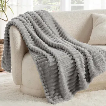 Prostěradlo Deka Xzhome z mikrovlákna 160 cm x 200 cm šedá