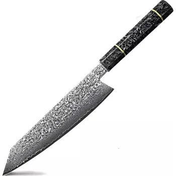 Kuchyňský nůž Damaškový kuchyňský nůž KU 20112 Černá