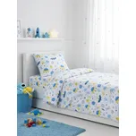 Sinsay - Sada bavlněného vzorovaného povlečení - modrá - 917JM-05X - 917JM-05X-ONE