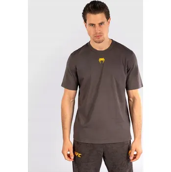 Pánské oblečení UFC Venum Tričko Tričko Krátký rukáv Fusion Fight Week Solid Brown XL