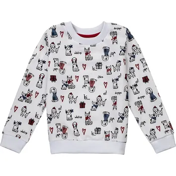 Chlapecká mikina Dívčí mikina - Winkiki WKG 02887, bílá Barva: Bílá, Velikost: 116